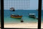 Вид на индийский океан из кафе на острове Занзибар