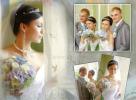 Отдел ЗАГС города Петродворец (Петергоф), свадебная фотосъемка, оформленная в коллаж для свадебной фотокниги