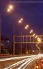 Освещение Западного Скоростного Диаметра в районе съезда на Автомобильную улицу (возле поликлиники метрополитена и электродепо Автово)