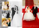 Коллажи для свадебной книги как результат фотосессии в Эрмитаже и во дворце Бракосочетания на Фурштатской