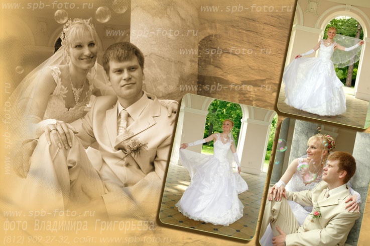 Бесплатный монтаж фотоснимков со свадеб