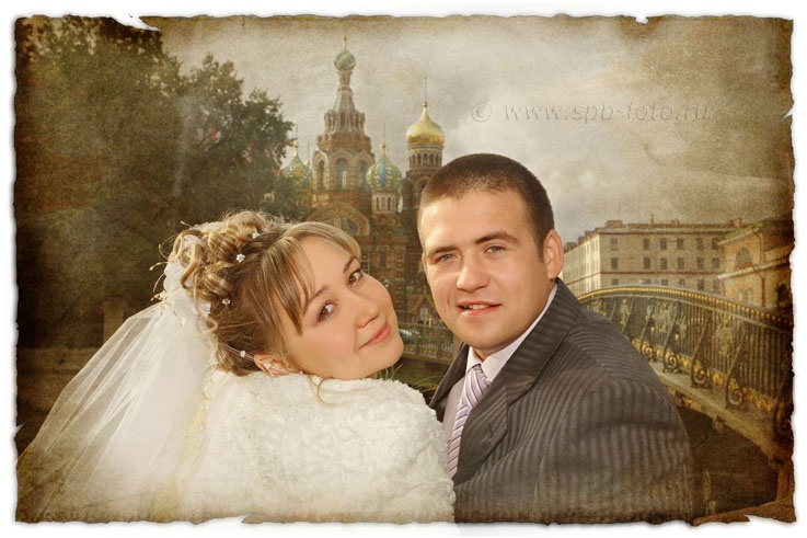 Свадьба у "трех мостов" в Санкт-Петербурге