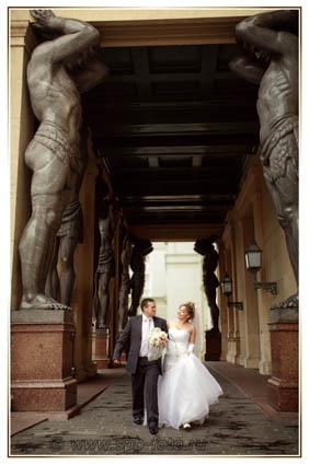 Санкт-Петербург, атланты, свадебная прогулка