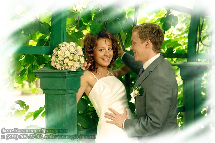 Фотосъемка свадьбы в Верхнем парке Петергофа