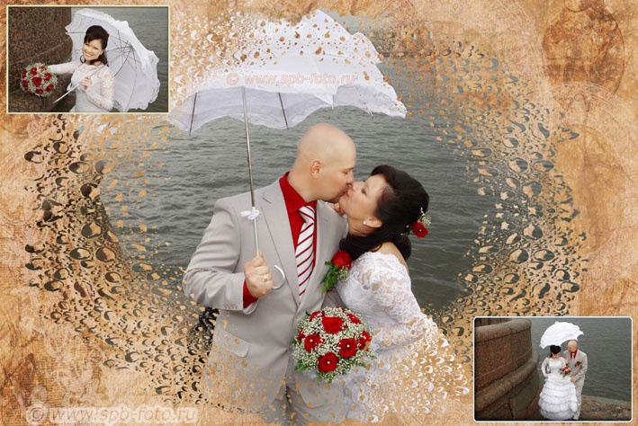 Свадьба под дождем, фото