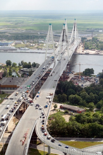 Большой Обуховский (Вантовый) мост в Санкт-Петербурге
