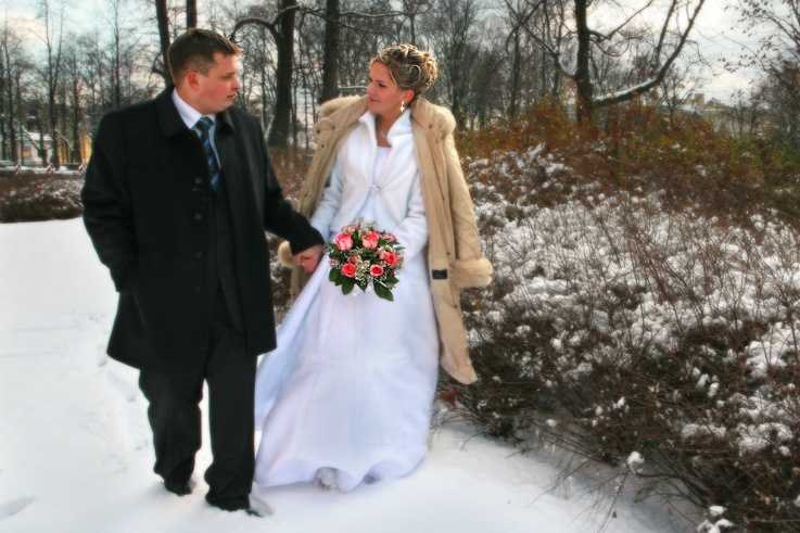 Фотосъемка свадьбы зимой