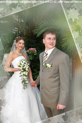 Свадебная фотосъемка в оранжерее 2008