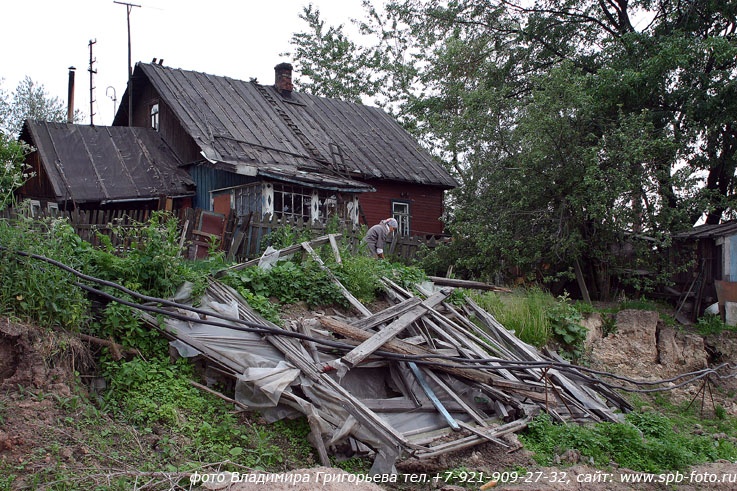 Уничтоженный огород  деревни Новосаратовка